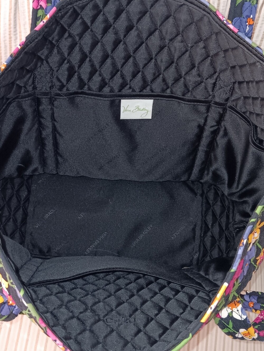 Vera Bradley Wildflower Garden Floral Bag - Picture 5 of 7